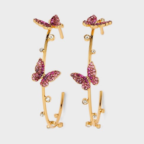 Target butterfly deals earrings