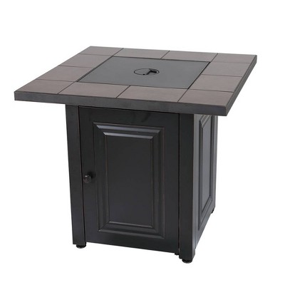 Vanderbilt Gas Outdoor Fire Pit with Ceramic Tile Mantel - Endless Summer
