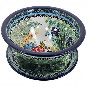 Blue Rose Polish Pottery 470 Ceramika Artystyczna Berry Bowl - 1 of 2