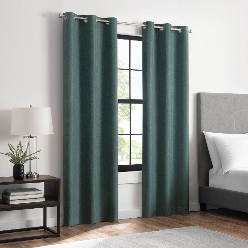 Eclipse Absolute Zero 100% Blackout Welwick Magnitech Rod Pocket Curtain Panel, 6 of 13