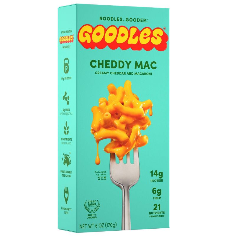 Goodles Cheddy Mac Creamy Cheddar Protein Mac &#38; Cheese - 6oz, 1 of 13