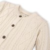 Hope & Henry Girls' Long Sleeve Peplum Cable Cardigan Sweater, Infant, 3-6 Months - 2 of 4