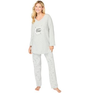 Avenue Body Three-Quarter Sleeve Pajama Set - 1 of 4