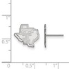 Black Bow Jewelry 10k White Gold Texas Tech Red Raiders NCAA Post Earrings - 2 of 3