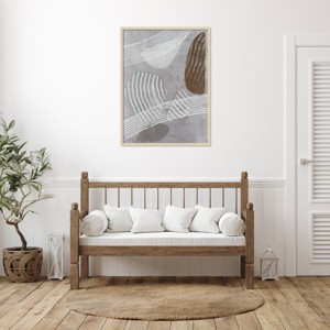 Amanti Art Creek Stones II by Vanna Lam Wood Framed Wall Art Print - 1 of 4
