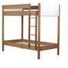 NicBex Twin Size Loft Bed with Desk Wooden Bed Frame with Ladder, Upholstered Headboard and Footboard for Bedroom, No Box Spring Required - 3 of 4