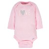 Gerber Baby Girls' Long Sleeve Onesies Bodysuits, 6-pack - 3 of 4