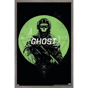 Trends International Call of Duty: Modern Warfare 2 - Ghost Emblem Framed Wall Poster Prints - 1 of 4