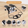 BestParts Foldable Mini Stepper w/Resistance Bands, LCD Display & Non-Slip Pedals for Home Gym, Black - 4 of 4