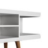 Utopia Splayed Wooden Legs and 4 Shelves TV Stand for TVs up to 50" - Manhattan Comfort - 3 of 4