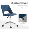 TiramisuBest Blue Polyester Mid Back Office Chair, Adjustable Height, 360¡ã Swivel - 4 of 4