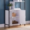 CAVINAS Bookcases for Living Room Modern Storage Cabinet Bookcase with 4 Open Shelves and Door Cabinet for Office - 3 of 4
