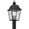 Millhouse 3-Light Mystic Black Outdoor Post Lantern - 4 of 4