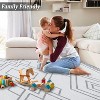 Washable Area Rug Modern Non Slip Low Pile Rug for Living Room, Bedroom, Dining Room Ultra-Soft Foldable Office Carpet - 4 of 4