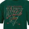 NHL Minnesota Wild Women's Short Sleeve Dark Fashion T-Shirt - 3 of 3