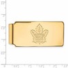 Black Bow Jewelry 10k Yellow Gold Toronto Maple Leafs NHL Money Clip - 2 of 3