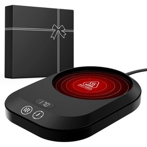 FAAYFIAN 30W Coffee Mug Warmer for Desk, 3 Temp Settings with Ambient Light, 2¨C12H Auto Shutoff Cup Warmer for Coffee, Tea & Milk - 1 of 4