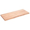 vidaXL Bathroom Countertop Light Brown 47.2 in.x19.7 in.x(0.8 in.-1.6 in.) Treated Solid Wood - 2 of 4