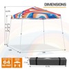 EAGLE PEAK Slant Leg Pop-up Canopy Tent Easy One Person Setup Instant Outdoor Beach Canopy Folding Portable Sports Shelter - 3 of 4