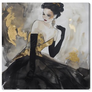 Art Remedy Steeped in Golden Glam Gold Fashion Wall Art Unframed - 1 of 4