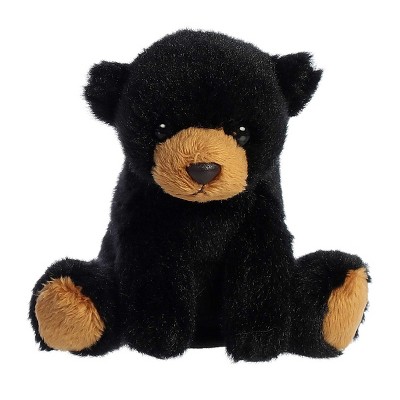 Aurora Mini Blake Bear Shoulderkins Adorable Stuffed Animal Black 4.5"
