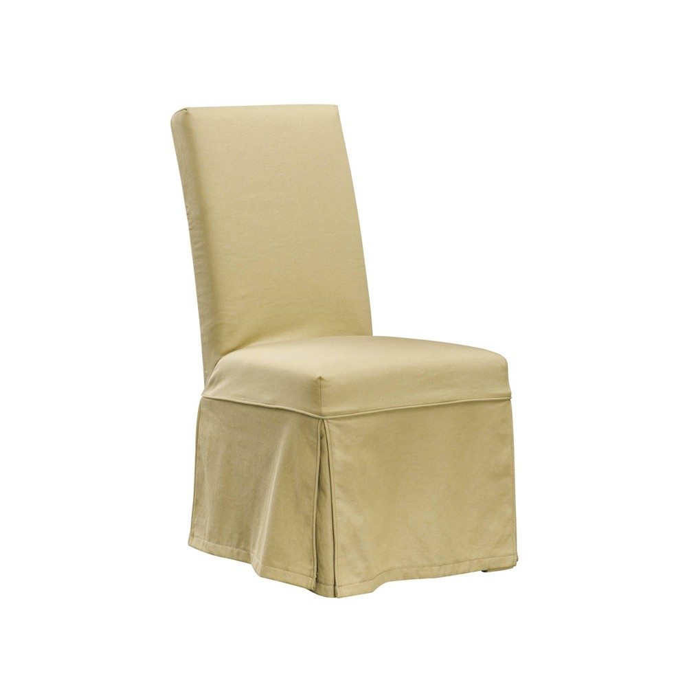 Set of 2 Slipcovered Dining Chair Taupe - HomePop was $259.99 now $194.99 (25.0% off)