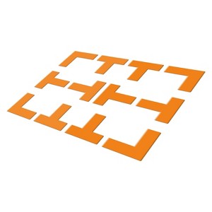 iMountek"12-Piece Pickleball Court Marking Kit with T-Shaped & L-Shaped Silicone Lines & Storage Bag"Orange Yellow - 1 of 4