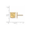 Black Bow Jewelry 14k Yellow Gold Plated Sterling Silver New York Rangers NHL Stud Earrings - 2 of 3
