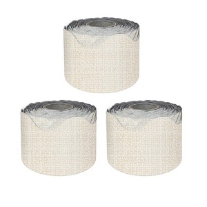 Carson Dellosa Education Linen Rolled Scalloped Borders, 65 Feet Per Roll, Pack of 3 - 1 of 4