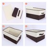 REGALWOVEN Fabric Collapsible Closet Organizer Storage Cube with Handles 2 Pcs - 3 of 4