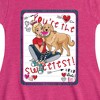 Girls' - Barbie - You're The Sweetest Barbie Fit & Flair Cap Sleeve Dress - 2 of 2