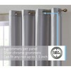HLC.ME Jefferson Faux Silk Semi Sheer Light Filtering Microfiber Lined Grommet Lightweight Window Curtains, 2 Panels - 2 of 4