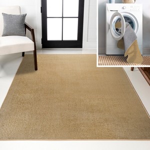 JONATHAN Y Twyla Classic Solid Low-Pile Machine-Washable Area Rug - 1 of 4