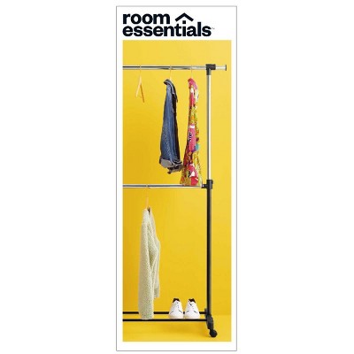 Black Adjustable Double Rod Garment Rack by Room Ecuador Ubuy