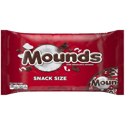 Mounds Dark Chocolate and Coconut Snack Size Candy Bars - 11.3oz, Bag