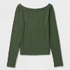 Women's Slim Fit Long Sleeve Round Neck T-Shirt - Wild Fable™ - 4 of 4
