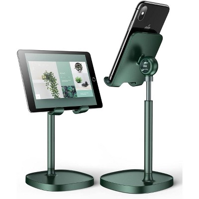 Attop Cell Phone Stand Adjustable for iPhone Phone Holder for Desk, Office Desk Accessories Computer PC iPad Air Tablet 4-10in