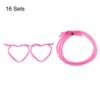 Unique Bargains Reusable Plastic Creative Eyeglasses Straws for Fun Parties 16 Pcs - 3 of 4
