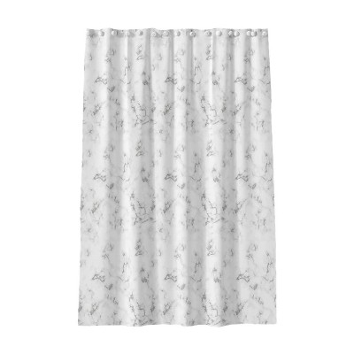 LunaLulinlk Printed Fabric Shower Curtains Thickened Waterproof with Hooks