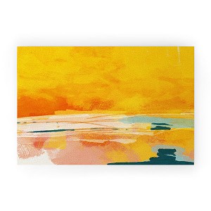 lunetricotee sunny landscape Looped Vinyl Welcome Mat - Society6 - 1 of 4