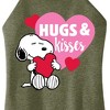 Women's - Peanuts - Snoopy Hugs And Kisses Graphic High Neck Tank - 2 of 4