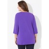 Catherines Women's Plus Size Petite Ultra-Soft Square-Neck Tee - image 3 of 4