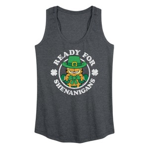 Women's - Garfield - Ready For Shenanigans Graphic Racerback Tank - 1 of 4