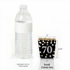 Big Dot of Happiness Adult 70th Birthday - Gold - Party Mini Favor Boxes - Birthday Party Treat Candy Boxes - Set of 12 - 2 of 4