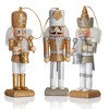 Ornativity Nutcracker Hanging Ornament Figurines - Gold and Silver - 5 - image 3 of 4