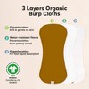 KeaBabies 5pk Urban Baby Burp Cloths, Organic Burping Cloth for Babies, Burp Rags for Baby Girls, Boys - 4 of 4