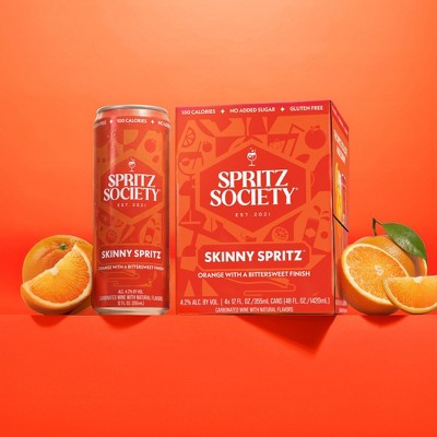 Spritz Society Skinny Spritz Cocktail Wine - 4pk/12 fl oz Cans