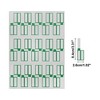 Unique Bargains P-Type Handwritten New Model Gift stickers 3.31"x1.02" Green 6 Pcs - 3 of 4