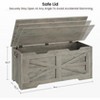 25/30/39"Farmhouse Storage Bench-Sturdy Wood Toy Chest with Safety Hinge, 350 lb Weight Capacity for Entryway & Bedroom - 2 of 4