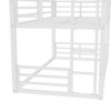Kumasinova Bunk Bed,Metal Triple Bunk Bed with Ladder,Safety Guardrails for Kids,Bedroom,Noise-reduced Design - 4 of 4